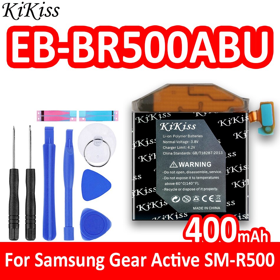 Batterij EB-BR500ABU EB-BR720ABE Voor Samsung Galaxy Horloge Actieve SM-R500 / S2 SM-R720 R732 / S SM-R750 Horloge Batterij 400Mah: EB-BR500ABU