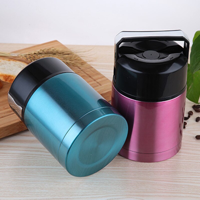 Stainless Steel Vacuum Soup Bento Containers Thermos Double Portable Lunch Flasks Thermocup Box Food Large Capacity
