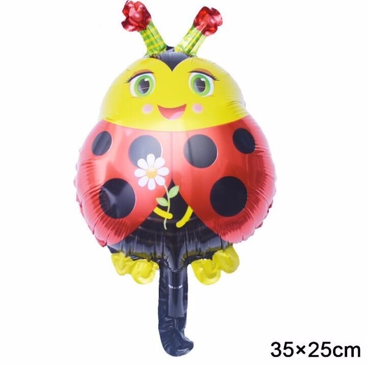 1 stücke Große Luftballons Tiere panda Fuchs Glücklich Geburtstag festival Dschungel Party Kinder Baby Dusche Dekorationen Helium Ballon: ladybug
