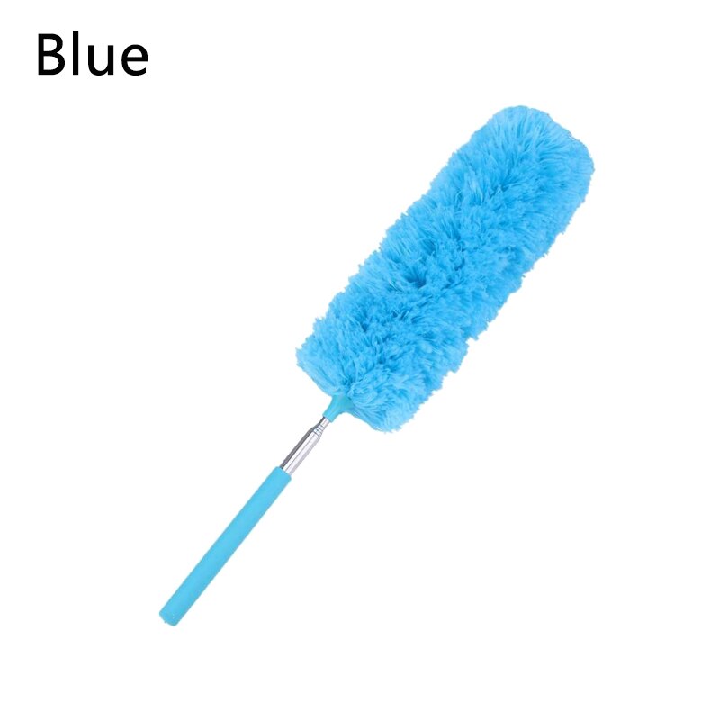 Praktisk blød mikrofiber duster børste støvrenser anti støv børste hjem air-condition bil møbler rengøring værktøj husholdning: Blå