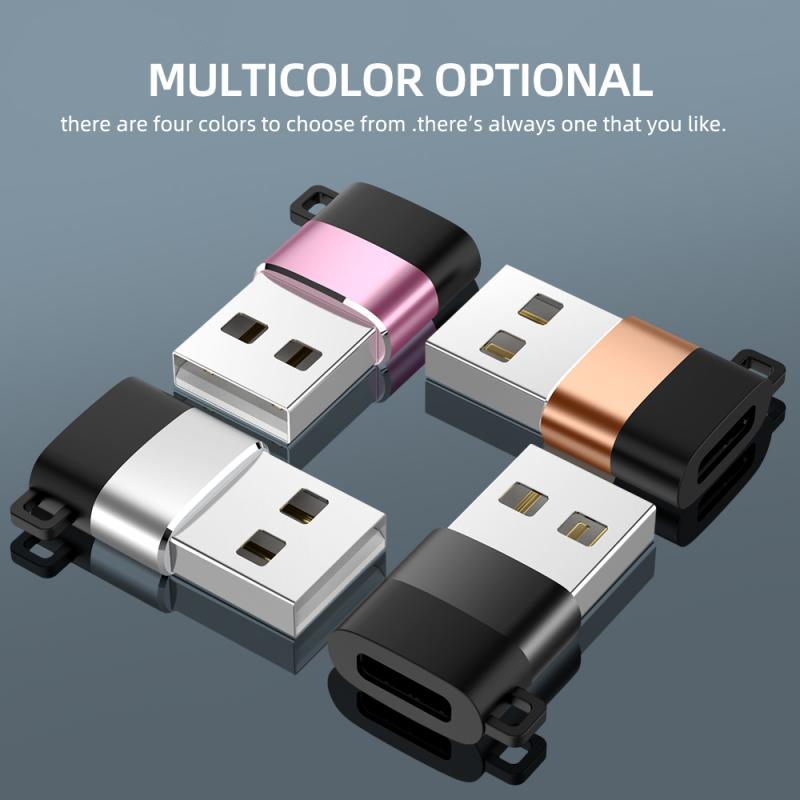 Usb c adapter type c hun til han usb 3.0 konverter adapter med nøglering til bærbar samsung xiaomi huawei usb adapter