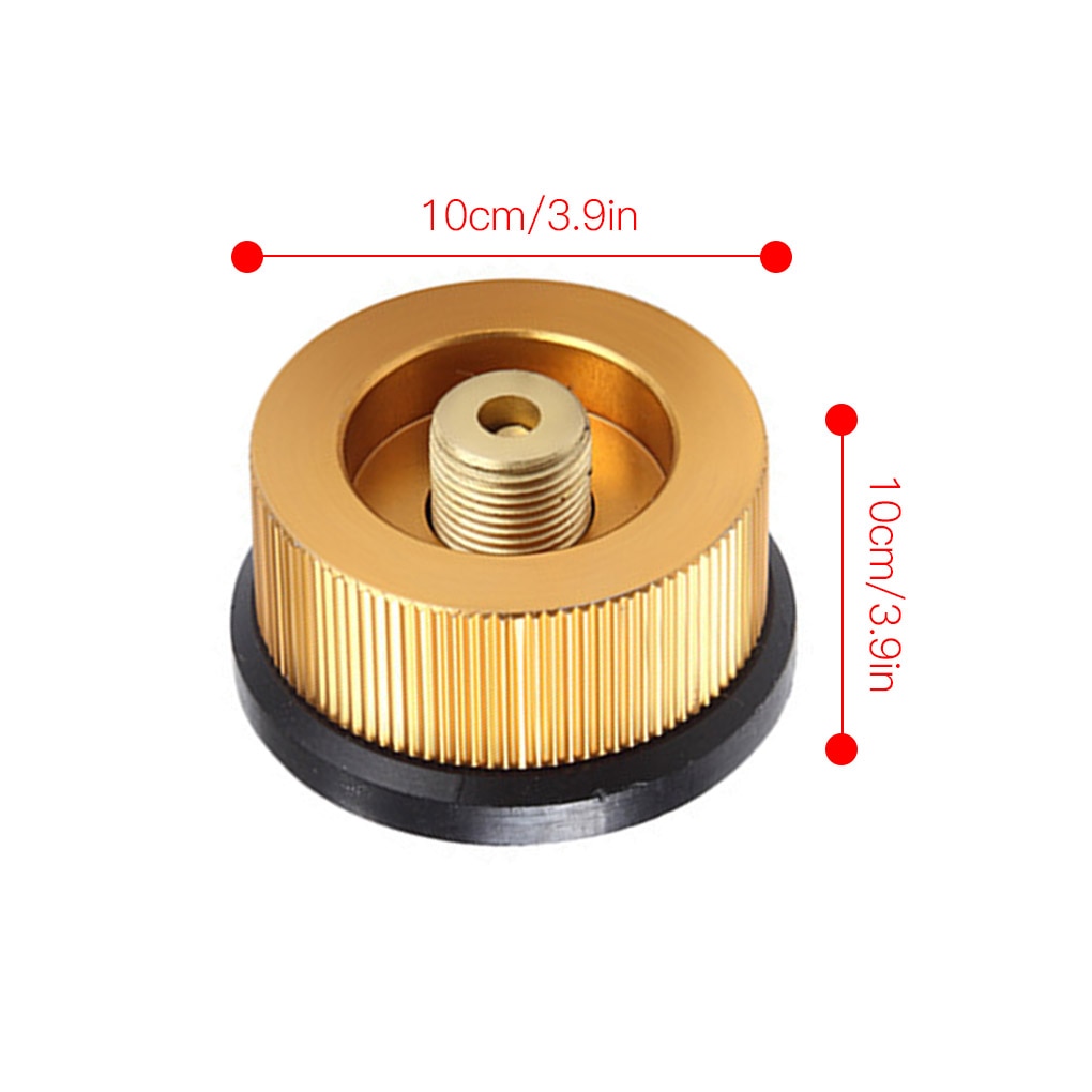 Camping Equipment Outdoor Gas Stove Head Gas Cartridge Head Conversion Adapter Input Screw Valve Camping Stove Accessories