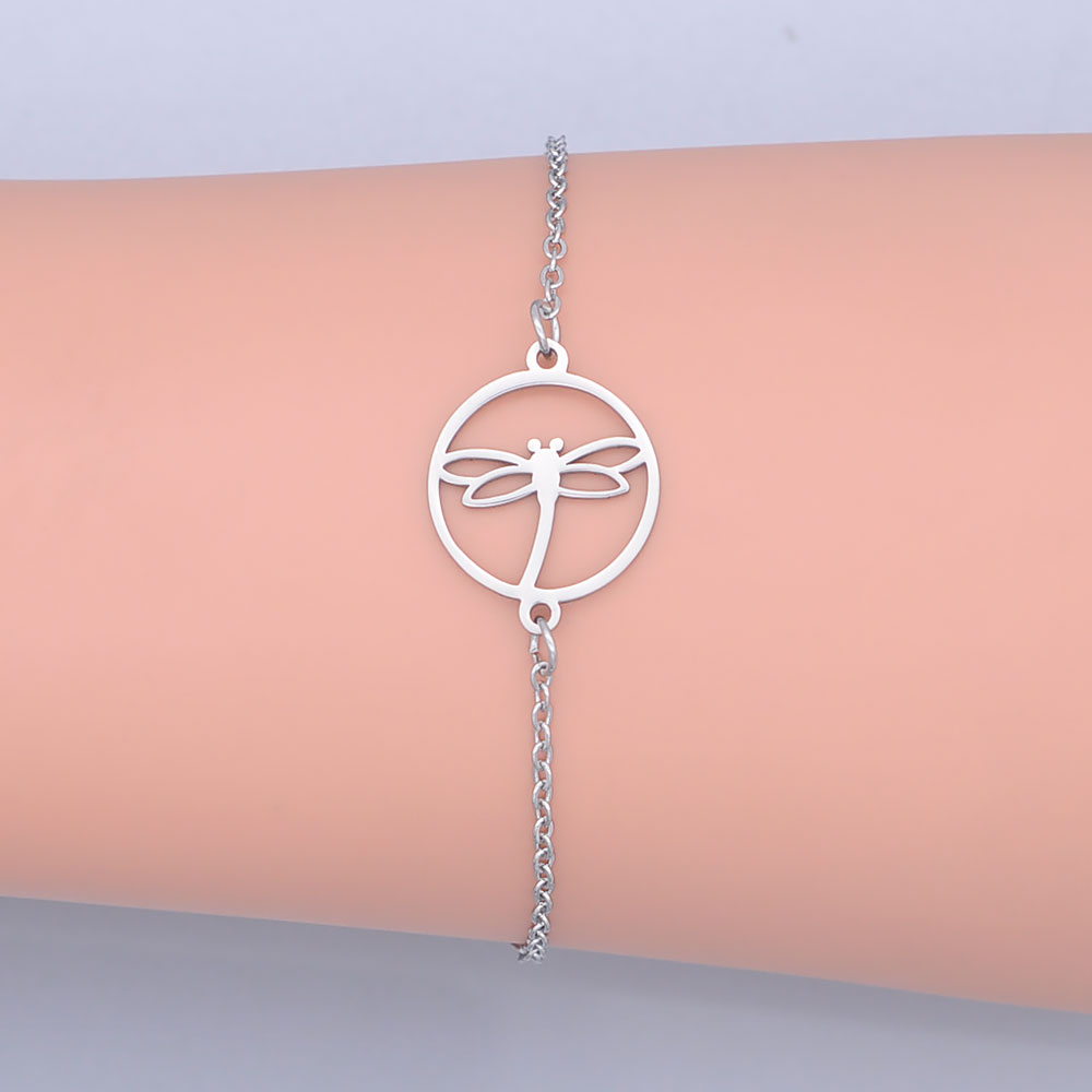 100% Edelstahl Dainty Libelle Charme Armband Für Frauen Nie Rost Super Fabrik