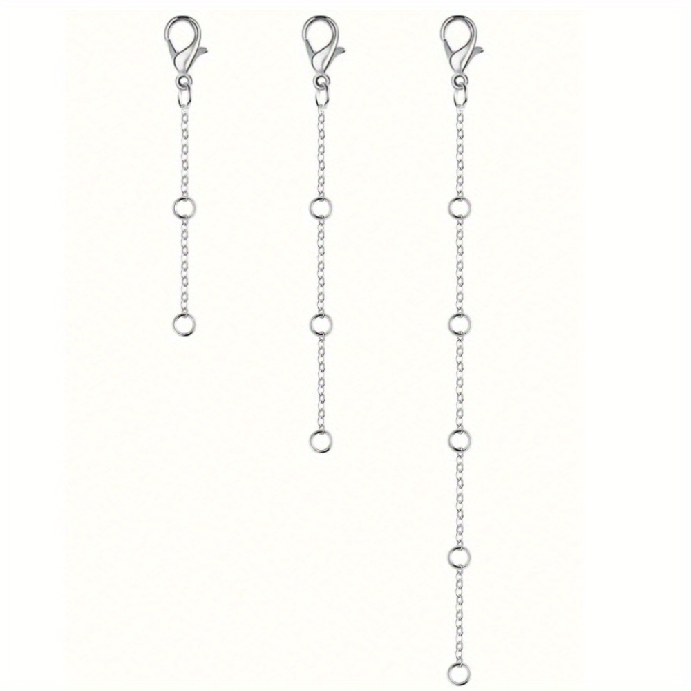 fermoir à homard Plus chaîne de réglage de chaîne de queue, chaîne d'extension de bijoux, accessoires de collier simples