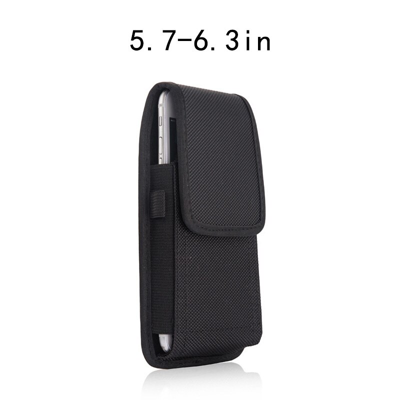 Iphonex Universele Mobiele Telefoon Pocket Heren Heuptas Nylon Stof Dragen Riemen Riem Clip Telefoon Cover Wallet Cover: used for 5.7-6.3