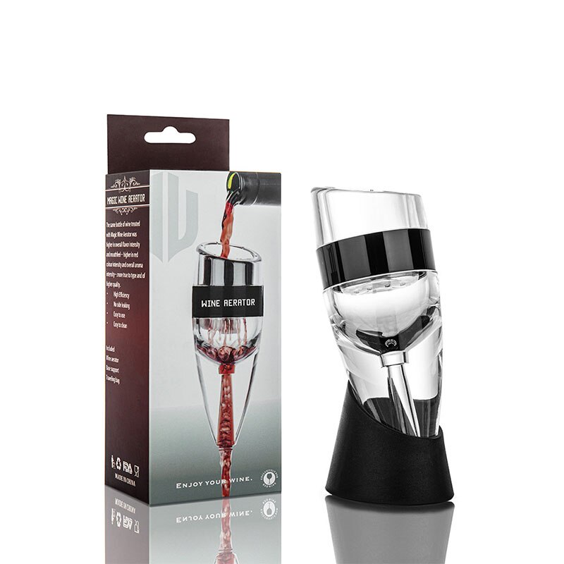 Snabb karaff splitter rödvin vin filter set vin set karaff med filter kopp dispenser whisky luftare bar tillbehör: Stil 2