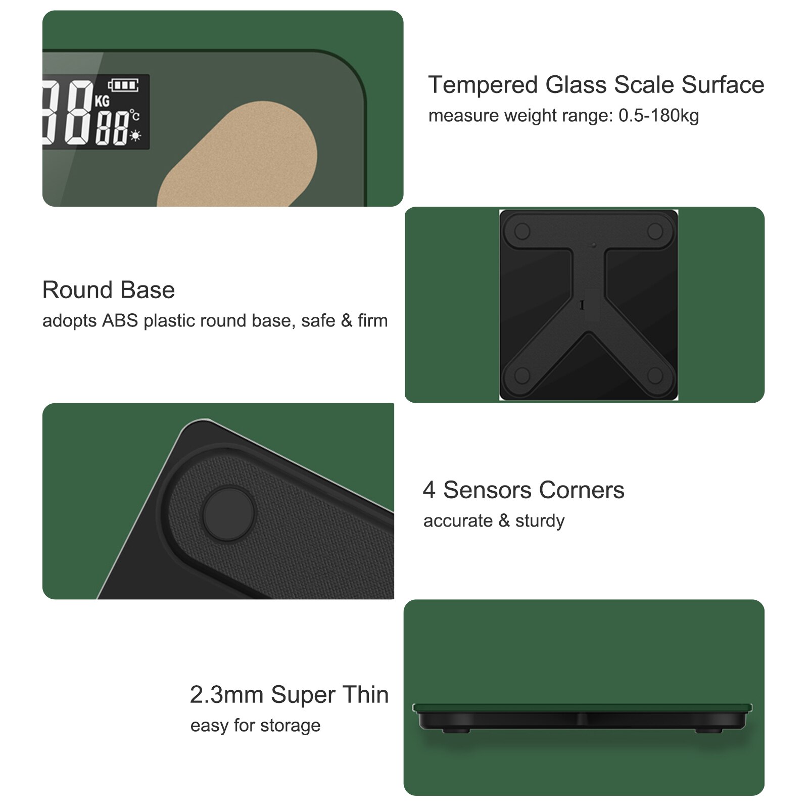 Body Fat Scale Smart Wireless Digital Bathroom Weight Scale Body Composition Analyzer With Smartphone App Bluetooth Android IOS
