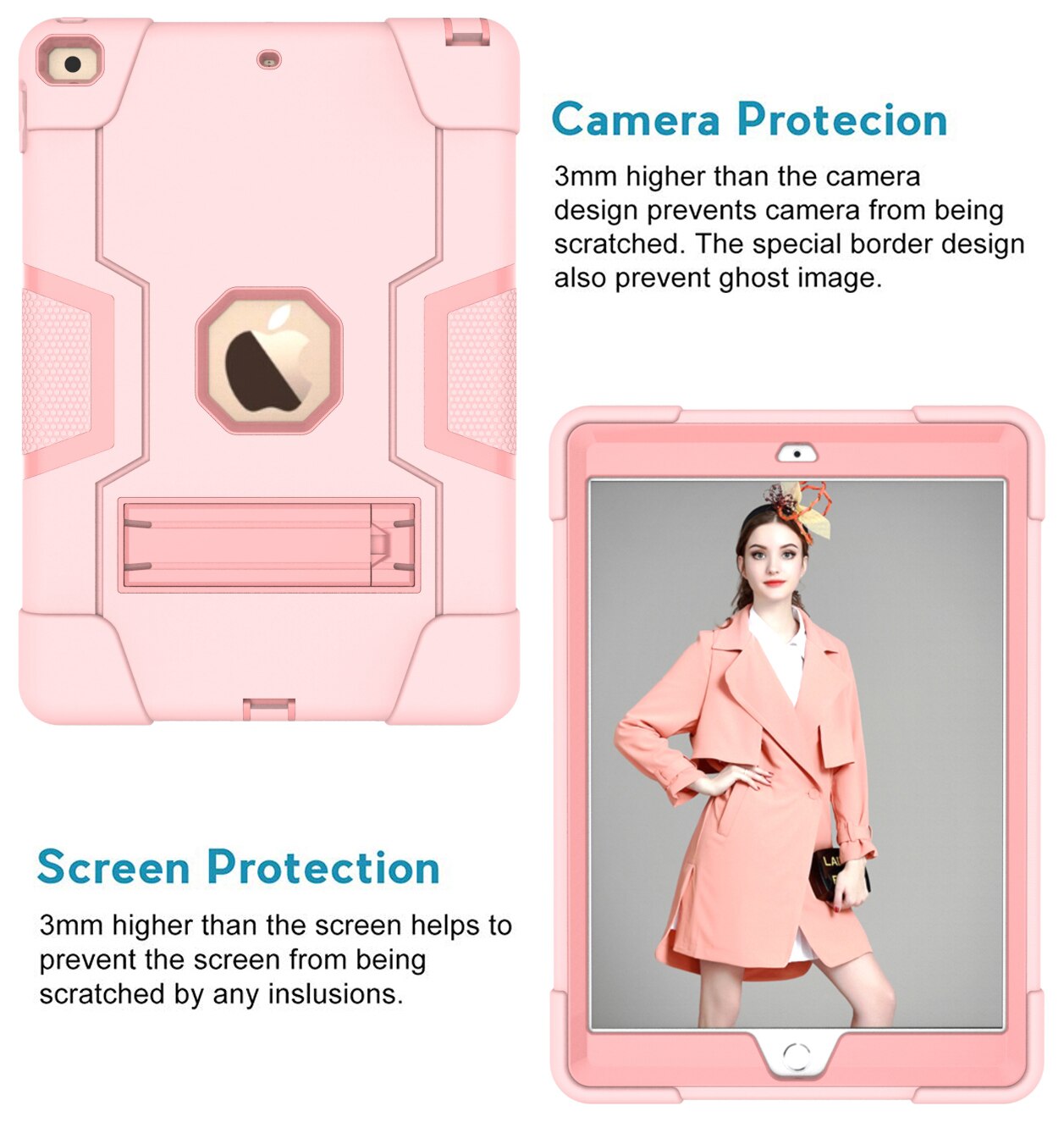 Heavy Armor Shochproof kids Silicone Cover case for iPad 10.2 7 7th Gen A2198 A2200 A2197 10.2" Tablet Funda Capa