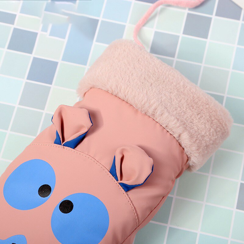 Winter Comfortable Warm Plush Gloves Unisex Down Cloth Cartoon Gloves Kids Gloves