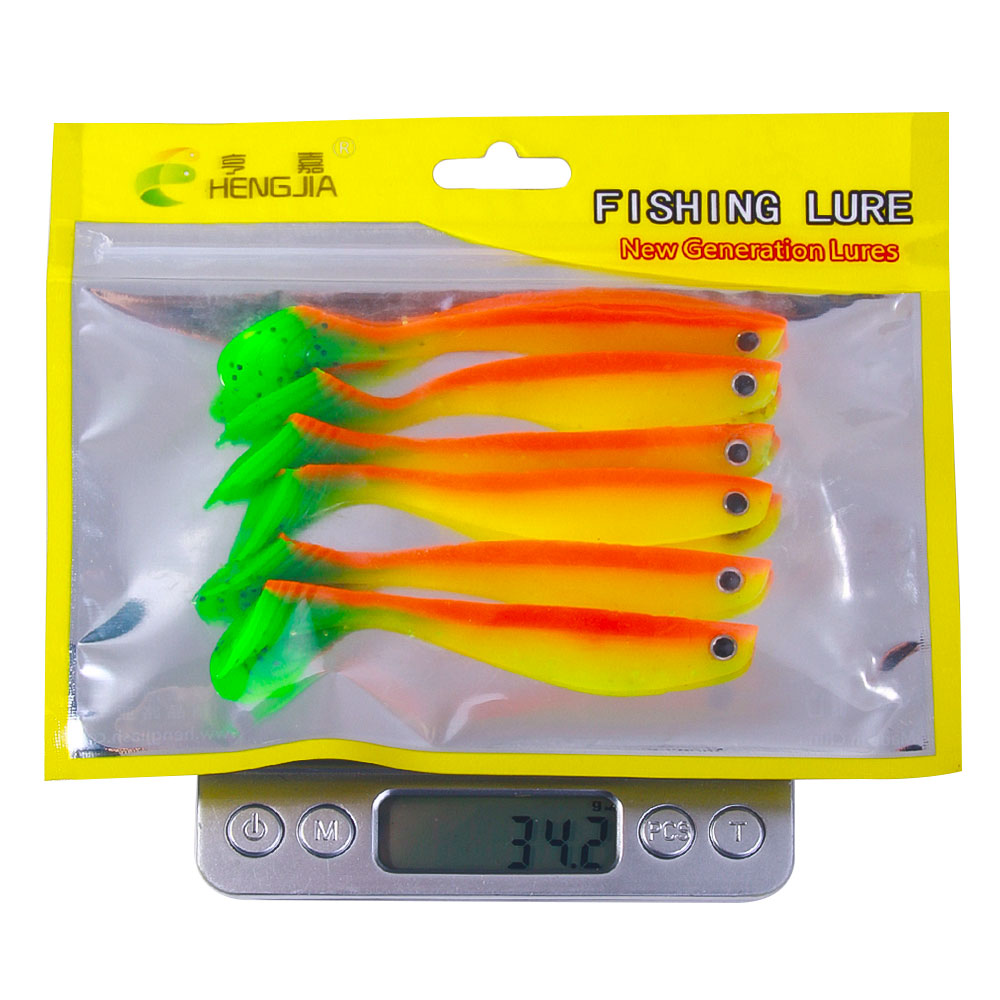 Newup depredador gomas señuelos blandos pesca en el mar señuelo de pesca leurre shad cebo de silicona cola en T Wobblers cebo de pescado 10cm5g