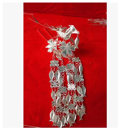 Miao Hair accessories Headdress Hairpin hmong Women: Beige