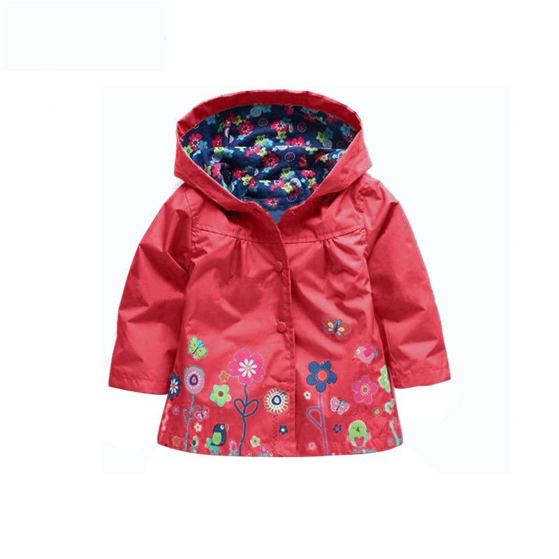 Jacket For Girls Children Raincoat Waterproof Boys Rain Coats Girls Clothes Outerwear Boy Coats Hooded Kids Clothing 2-6 Years