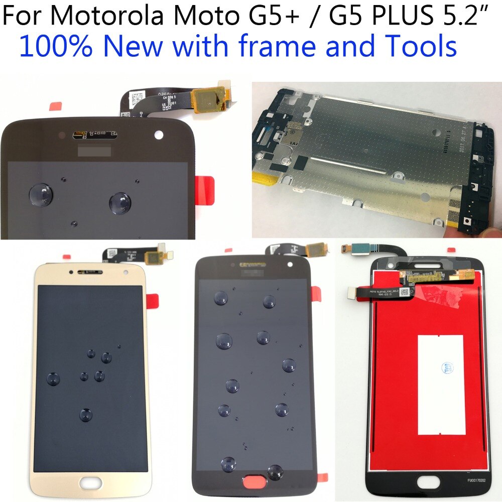 Shyueda 100% For Motorola Moto G5 PLUS XT1680 XT1681 XT1682 XT1683 XT1684 XT1685 XT1686 XT1687 IPS LCD Display Touch Screen