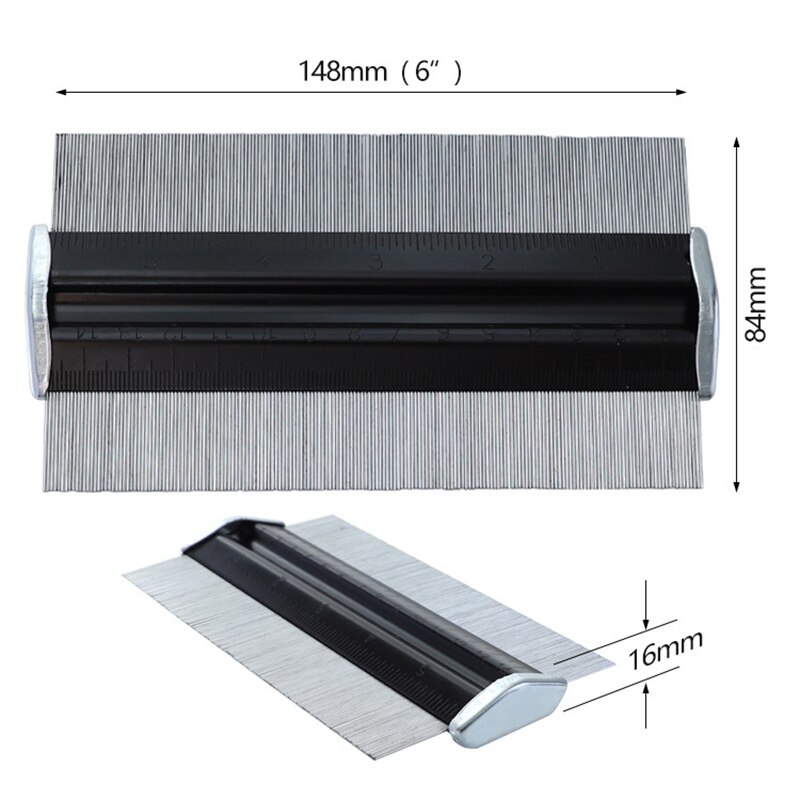 150mm / 6 inch profile meter, metal contour meter, duplicator, deep decoration marking indicator, copy template,