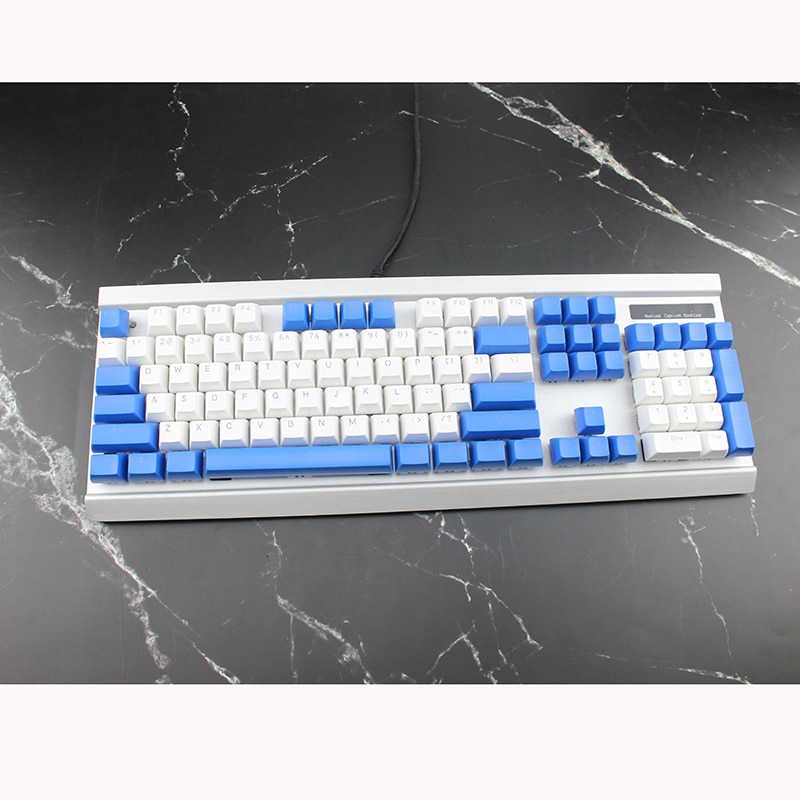 Doubleshot Material Backlit Sa Keycaps Set PBT Red Blue White Translucent Font For Mechanical gaming Keyboard ASNI Gh 104 60 87
