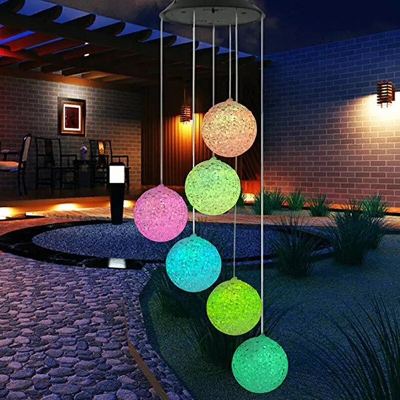 Outdoor Tuin Wind Chime Chameleon Hummingbird Wind Chime Waterdichte Zonne Mobiele Wind Chime Mobiele Opknoping Lamp