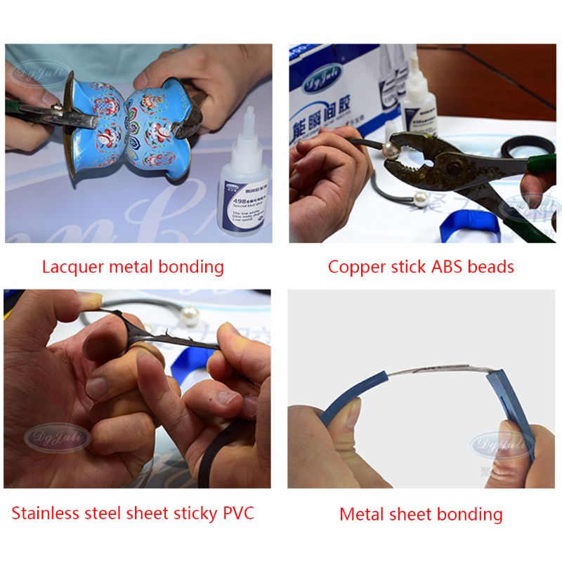 Pegamento de JL-498 de 25ml, hierro, acero inoxidable, aleación de aluminio, soldadura de Metal, secado rápido, fuerte reparación adhesiva