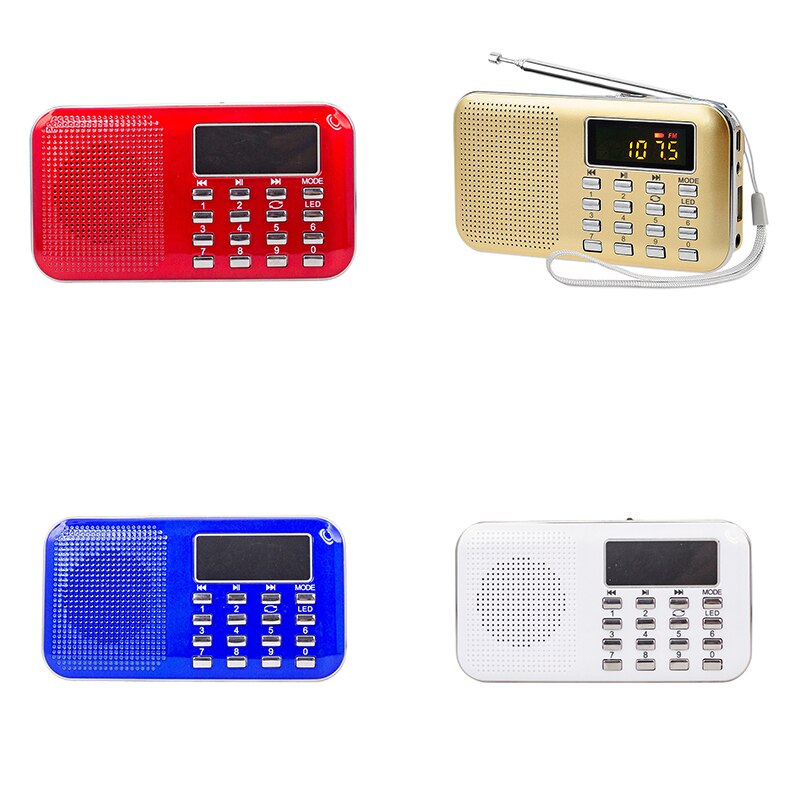 L-218AM Portable Multi Band Digital Auto Radio Scanner FM Am Pocket Radio with Mini Speaker Mp3 Player