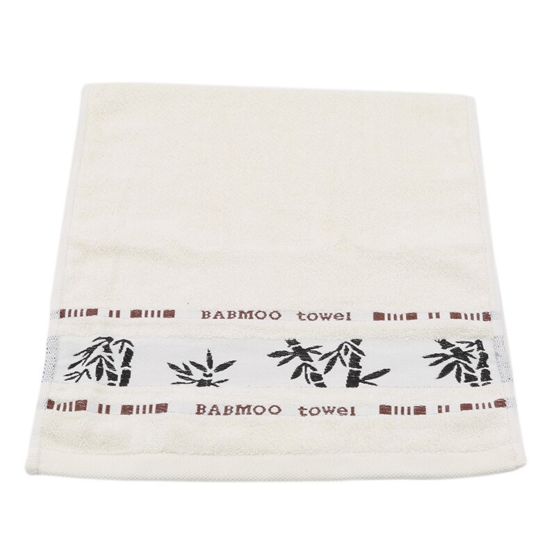 Black Ink Bamboo Jacquard Width Break Thick Hand Washing Towel Soft Best Value Towels Bathroom 3 Color Household Products: Dark yellow