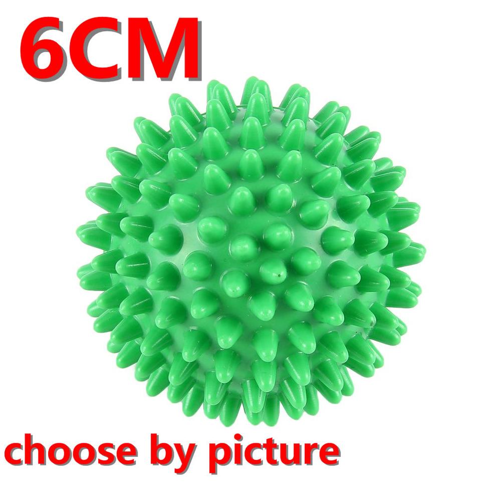 6-8 Cm Duurzaam Pvc Spiky Massage Bal Trigger Point Sport Fitness Hand Foot Pain Relief Fasciitis Plantaris Reliever egel Bal: green