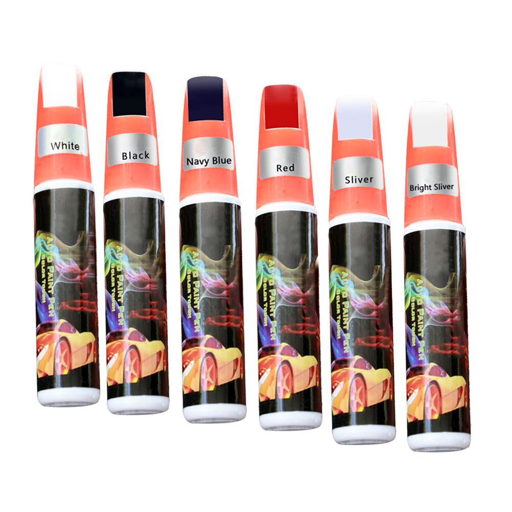 Reparación de Pintura de automóviles, bolígrafo reparador para arañazos, lápiz táctil de pintura roja, negra, blanca, plateada y gris