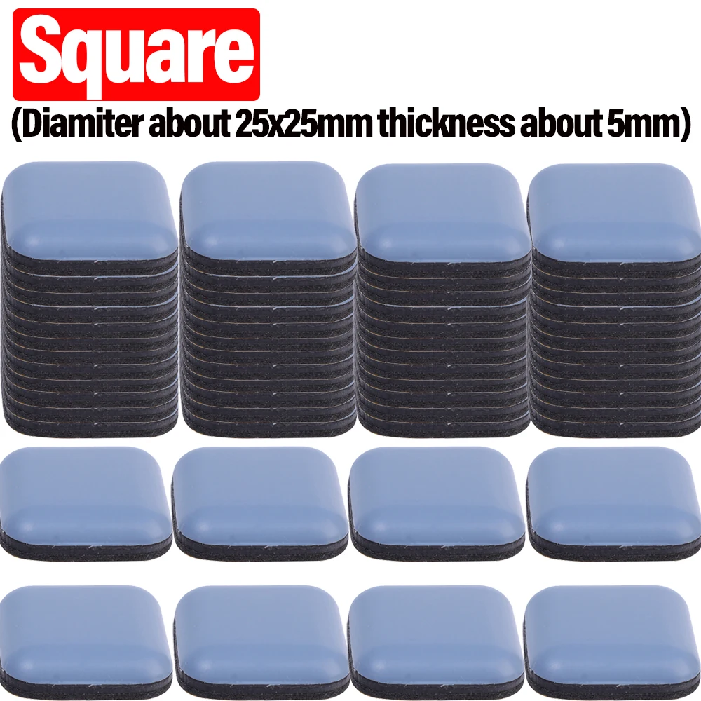 40-4PC Möbel Slider Pads Selbstklebende Boden Schutz Matte Anti Scratch Gummi Sofa Tisch Stuhl Beine Pad Möbel zubehör: L / MULTI