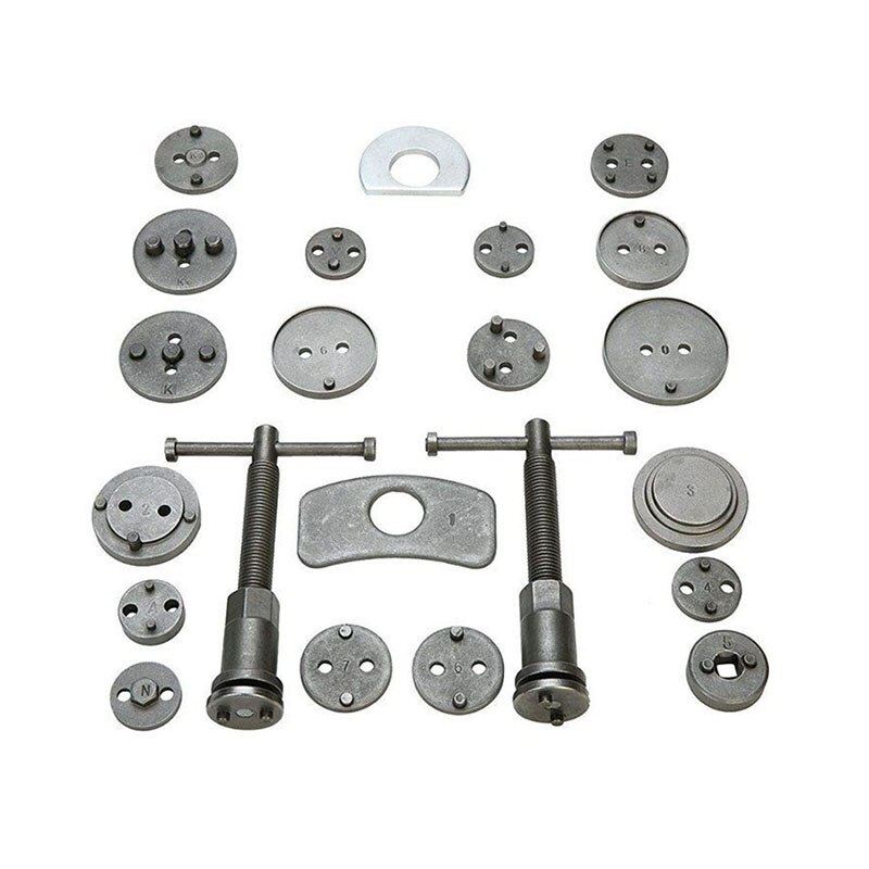 Auto Wind Back Hand Tool Kit 22 pcs Universal Disc Brake Caliper Piston Pad Car