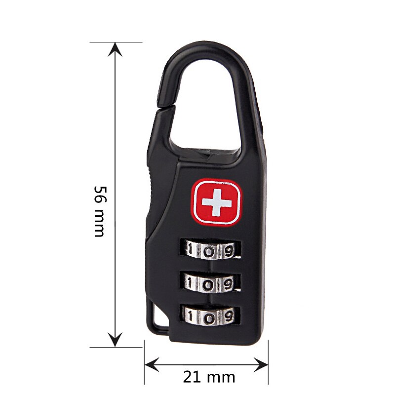 Travel Accessories Luggage Lock Portable Alloy Mini Padlock Zipper Backpack Safe Anti-theft Combination Code Number Lock
