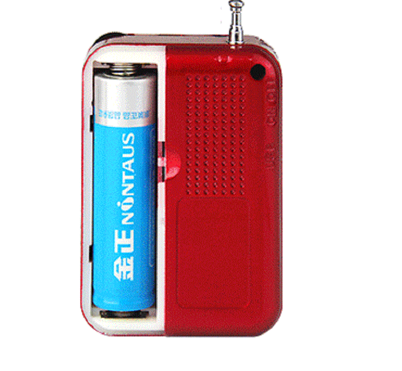 Pocket Radio FM Radio Mini Portable Rechargeable Radio Receiver Speaker Support USB TF Card Music MP3 Player