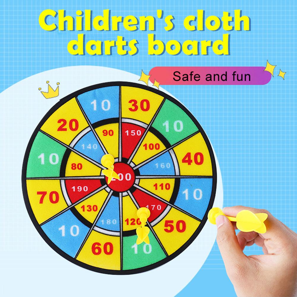 Dart Game Toy Target Dart Safe Soft Flocking Cloth Dartboard Children Kids Indoor Sports Game Toy