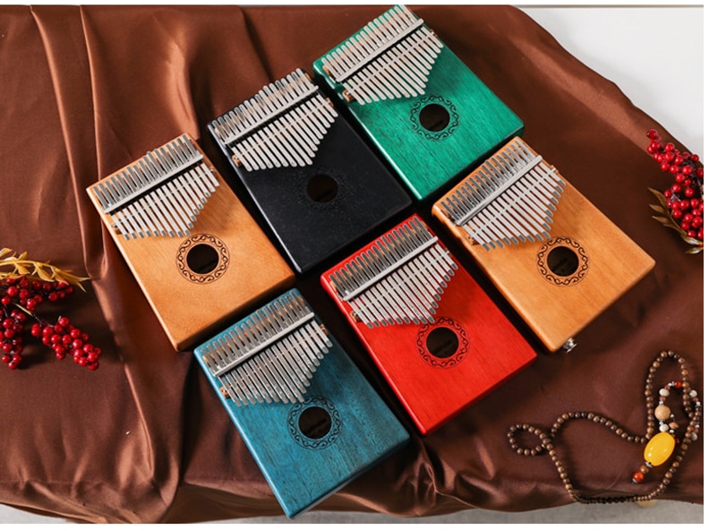 17 avaimen sormi kalimba paino mbira sanza peukalo piano taskukoko tukilaukku cega kosketinsoittimet marimba puinen soitin