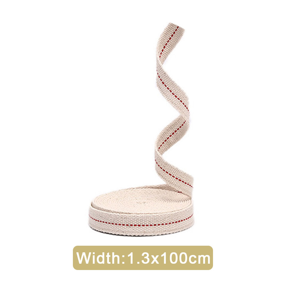 Mecha de lámpara de queroseno de algodón plano blanco de 1,1 cm/1,3 cm/1,5 cm/2cm de ancho, 1 metro de largo, con puntada trenzada para lámparas de aceite, quemador de velas: Verde claro