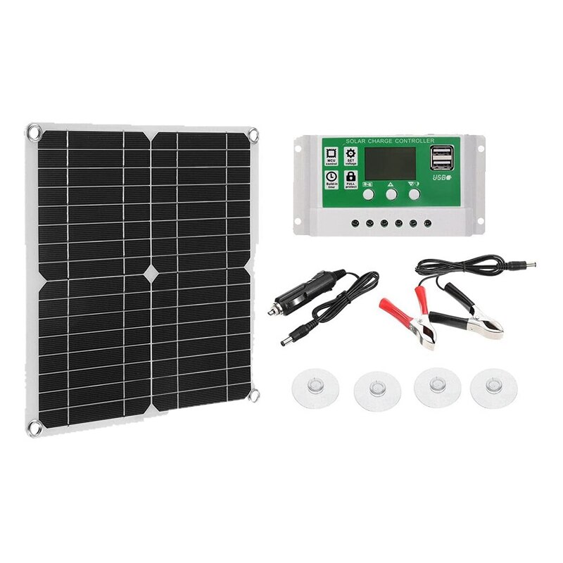 200W Solar Panel Kit 50A 12V Battery Charger With Controller Caravan Boat