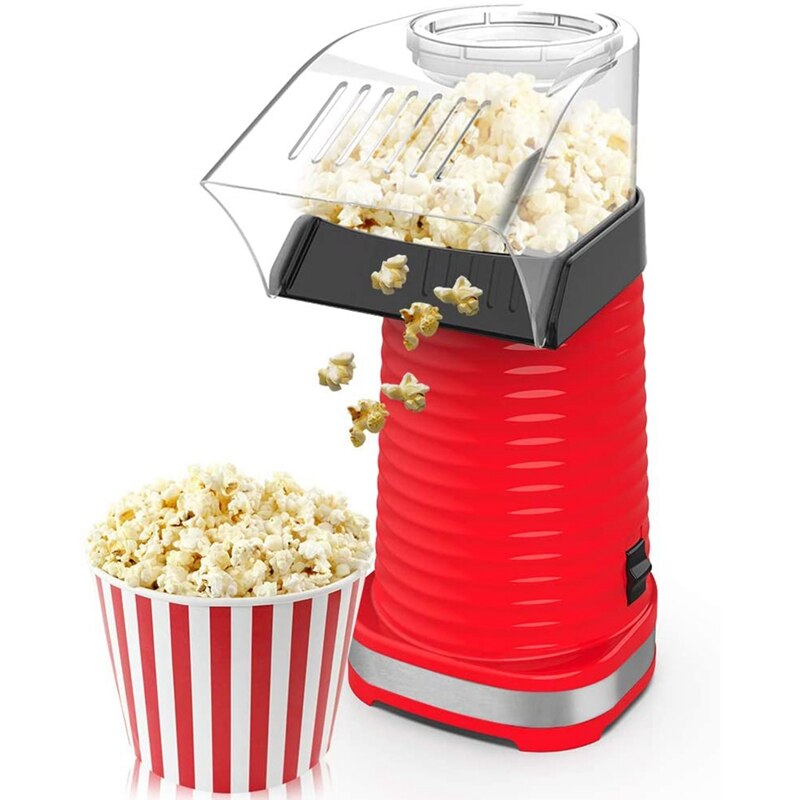 -Air Popper Popcorn Maker Elektrische Air Popcorn Popper Maker Voor Thuis Gezonde Air Wervelende Popcorn Popper eu Plug: Default Title