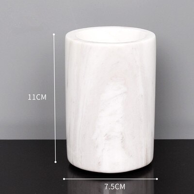 Marmor Badezimmer Zubehör einstellen Seife Spender/Gerichte Zahnbürste Halfter & Gurgeln Tassen Gewebe/Baumwolle Tupfer Kasten Fach Hochzeit: gurgeln Tasse B