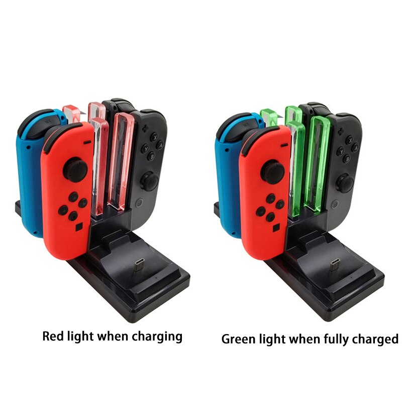 Soporte de carga USB para Nintendo Switch Pro Dock 6 en 1, estación de acoplamiento, controlador JoyCon, Accesorios