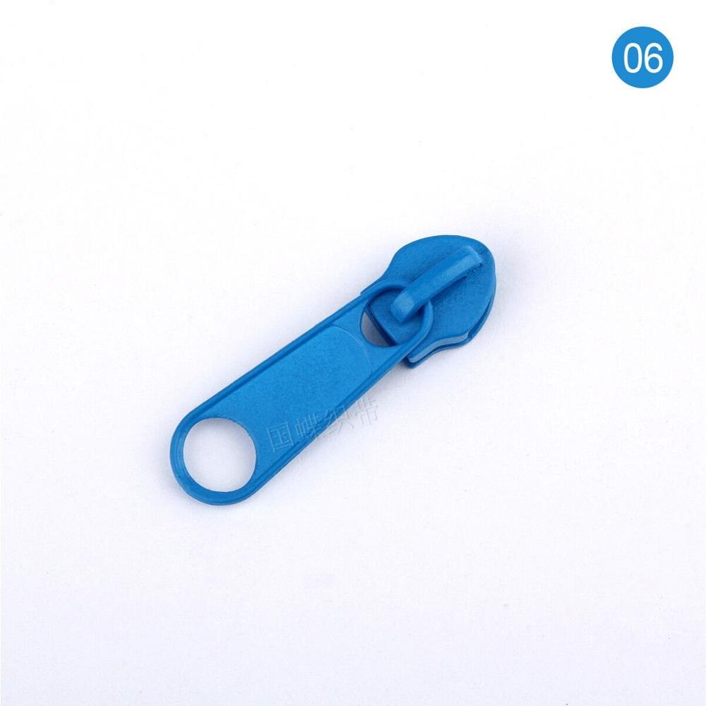 Deslizador de cremallera de Metal para manualidades, Kit de reparación de cremalleras con cabeza extractora de nailon, bolsa de ropa y maleta, accesorios DIY, 30 unidades, 5 #