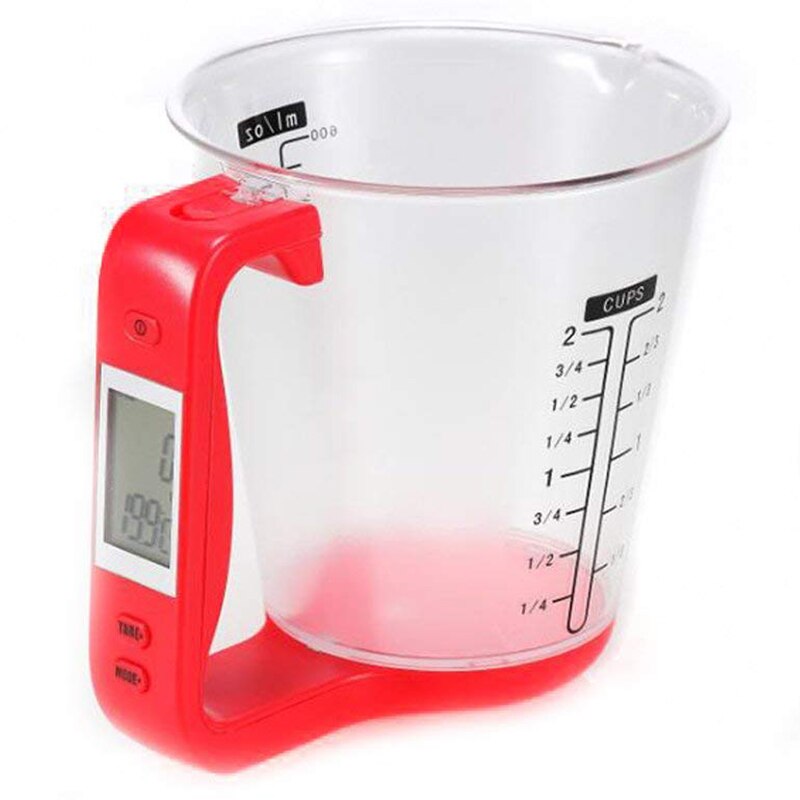 Measuring Cup Scale with LCD Display Kitchen Jug Digital Food Liquid Measure Containers Tools: Default Title