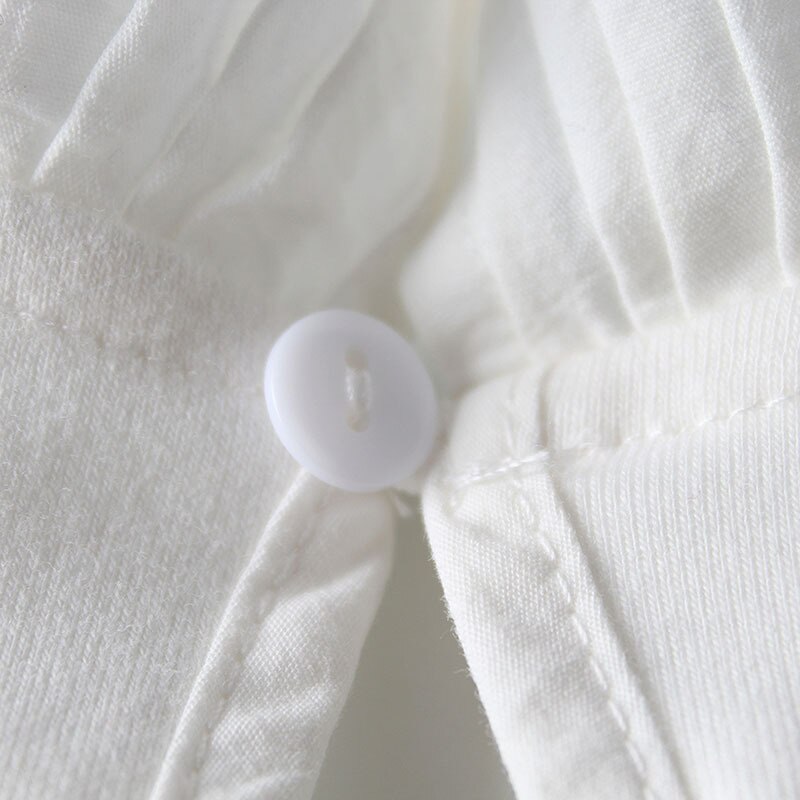 Weiche atmungsaktive wenig Baby hemd plissee kragen lange Ärmel Kleinkind t hemd Frühling herbst kleinkind Spitzen freundlicher Outfits 0- 24 mt