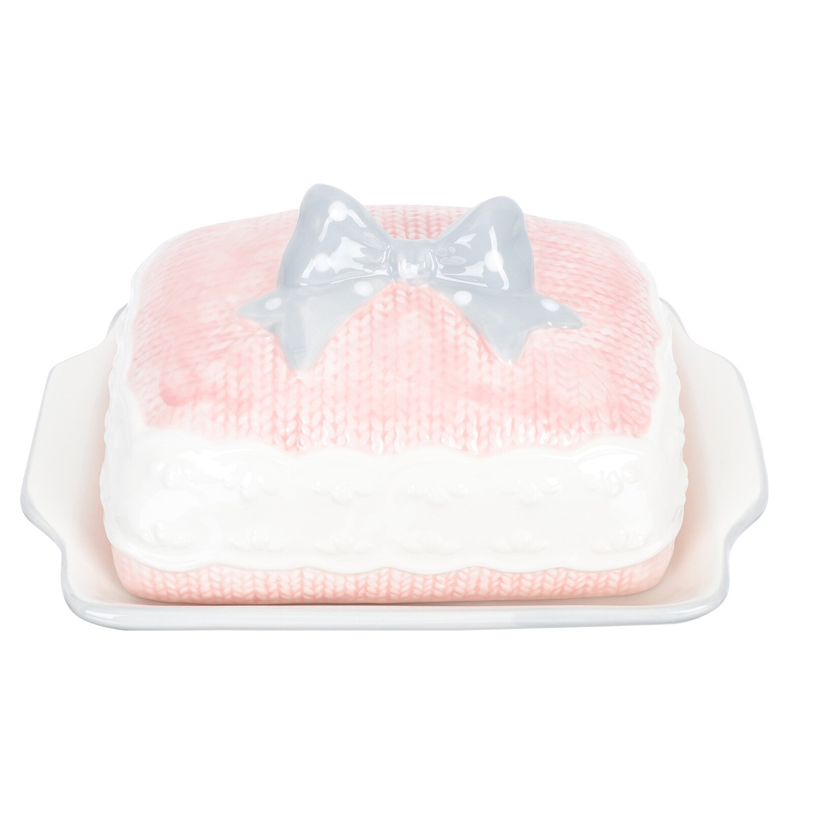 Exquisite Ceramic Plate Dessert Plate Cheese Butter Box Delicate Food Plate