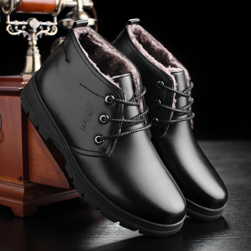 Mannen Plus Fluwelen Plus Katoen Laarzen Herfst En Winter Casual Mannen Schoenen Warm Te Houden Trend Katoen schoenen Engeland Hoge