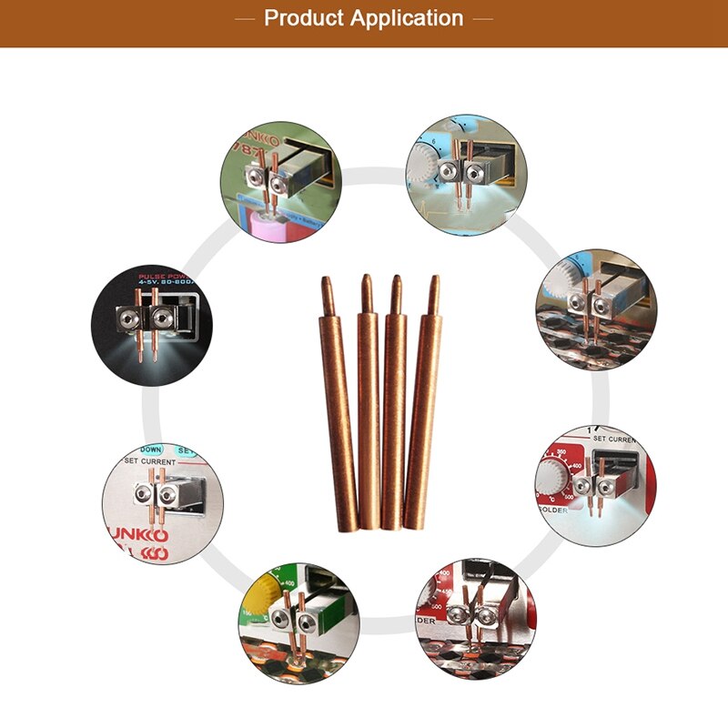 10 Pcs/Lot utilisé pour Machine à souder par points impulsion soudeuse par points aiguille à souder broche de soudure adapté pour Sunkko 709A 788H 787A soudage