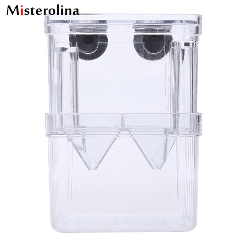 Fish Breeding Isolation Box Fish Tank Aquarium Box Survival Rate Incubator Supplies Double Hatching Improve Pet Layer Aquar G5I9: L