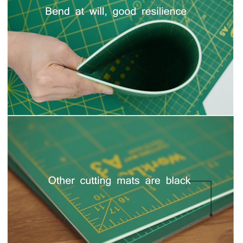 Art Self Healing PVC Cutting Mat, Double Sided, Gridded Rotary Cutting Board for DIY Craft, Fabric,Sewing, Scrapbooking Project