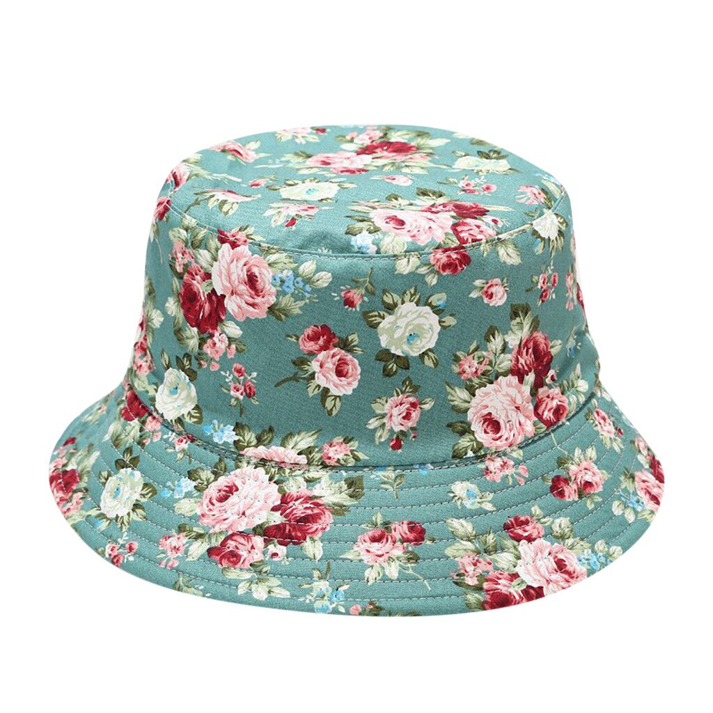 Unisex Foldable Bucket Hat Beach Sun Hat Fisherman Hat Unisex Men Women Floral Sun Hat Outing Two-sided Bucket Caps #z: I