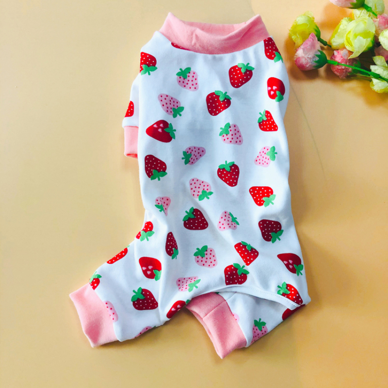 Pyjama en coton pour chien, combinaison, Chihuahua, Yorkshire, Poodle, poméranien, Schnauzer, vêtements pour chiots, directe, printemps et été