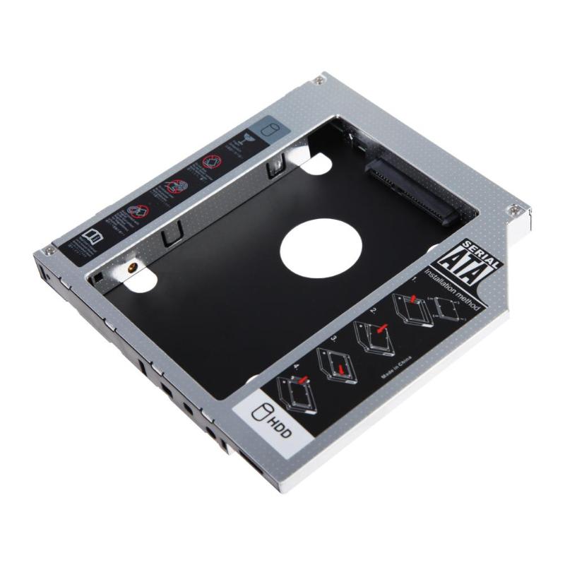 12.7mm Universal Aluminum HDD Caddy 2.5inch SATA HDD SSD Hard Drive Case Caddy Adapter Bay External Optical DVD Bay Adapter