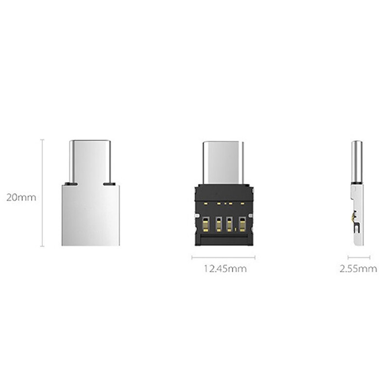 Usb-c stik type c usb 3.1 type-c han til usb hun otg adapter konverter til android tablet telefon flashdrev u disk