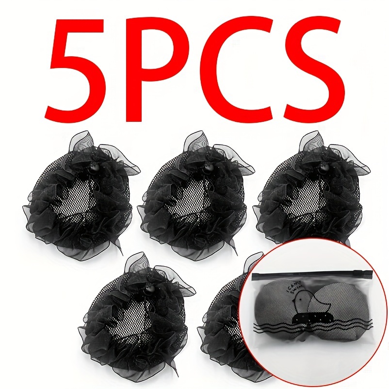 Osynligt hårnät hårknut hårspänne hårskydd för vuxna, flygvärdinnor, sjuksköterskor, ballerinor och dansare, med hår: Röd