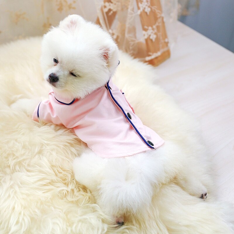 Soft Silk French Bulldog Pajamas Pet Dog Pajama For Small Dogs Shih Tzu Puppy Cat Clothes Pets Clothing